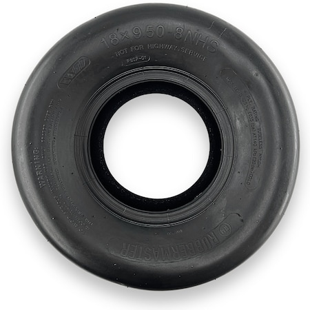 Rubbermaster 18x9.50-8 Smooth 4 Ply Tubeless Low Speed Tire 450356